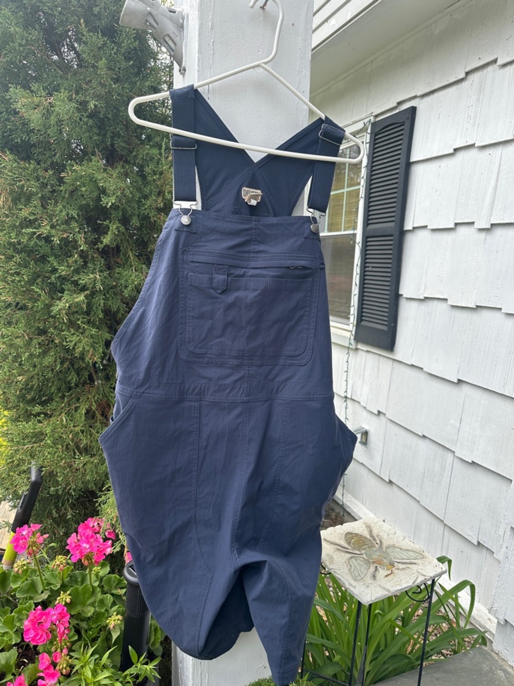 Duluth Trading Co Navy Women's Shorts Overalls